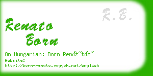renato born business card